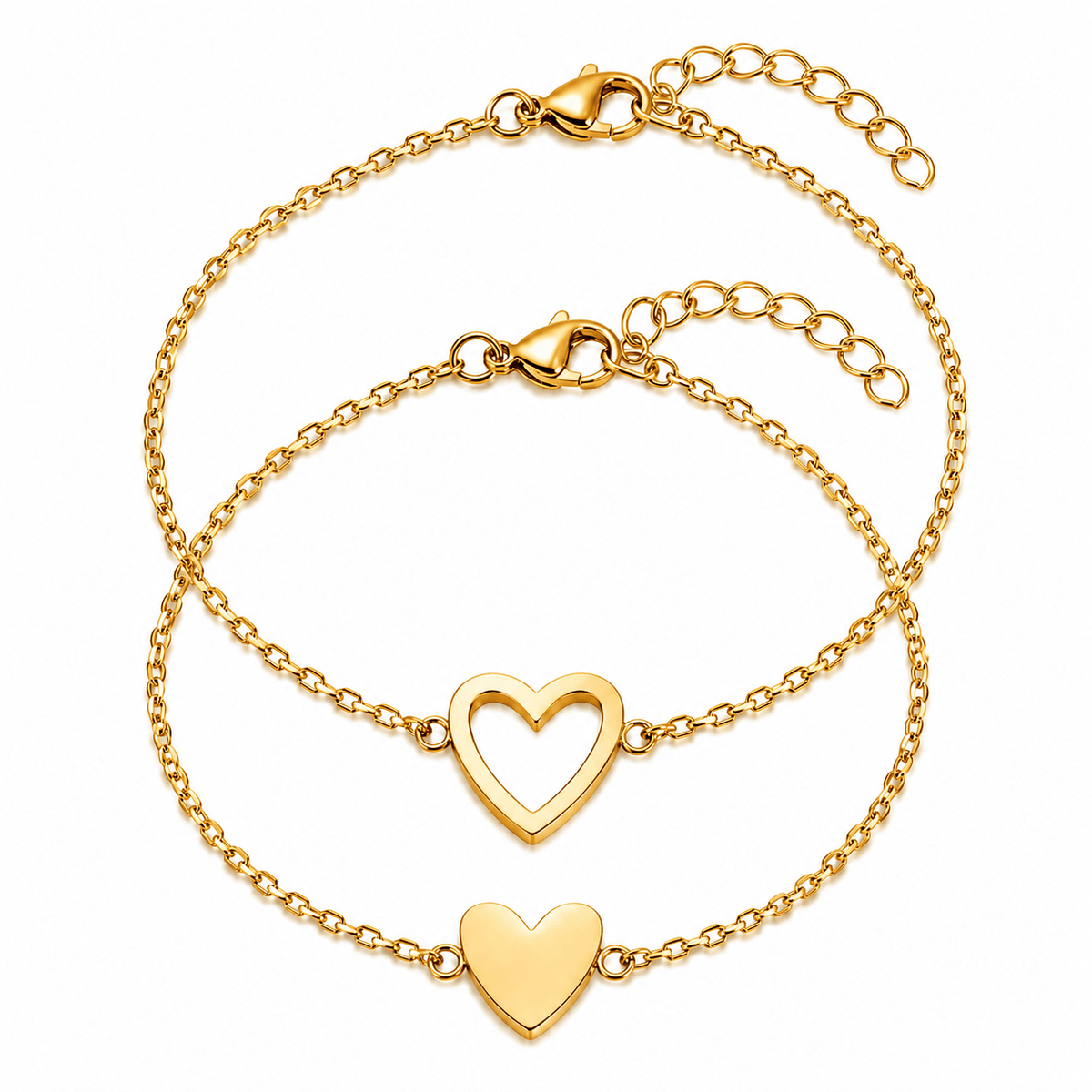 Mutter - Kind Armband Set mit Herz - OTANTO
