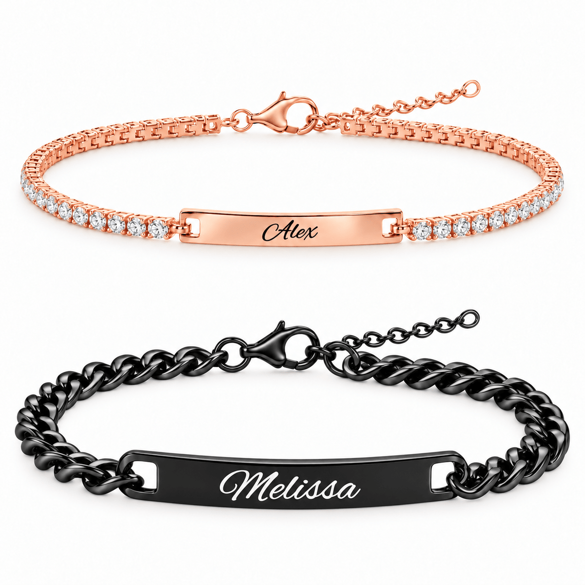 Tennis Partnerarmband mit Gravur - OTANTO