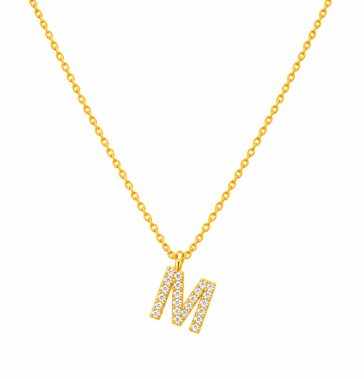 Zirkonia Initial Halsketting