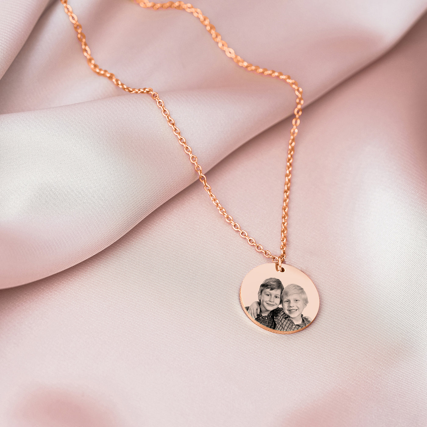 Halskette Fotogravur