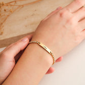 Tennis partnerarmband met gravure