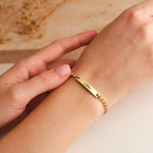 Tennis partnerarmband met gravure