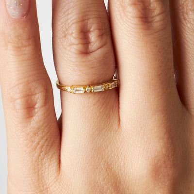 Drei Baguette Ring - OTANTO