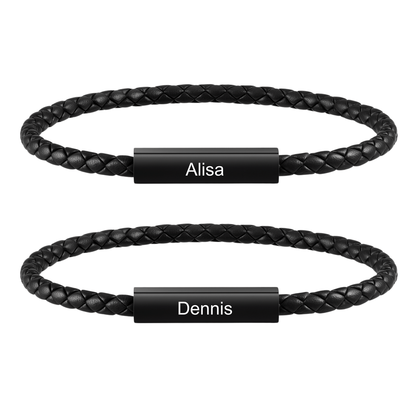 Magnetische Partnerarmbänder mit Gravur - OTANTO