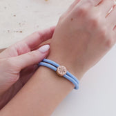 Segeltau schijf armband met gravure