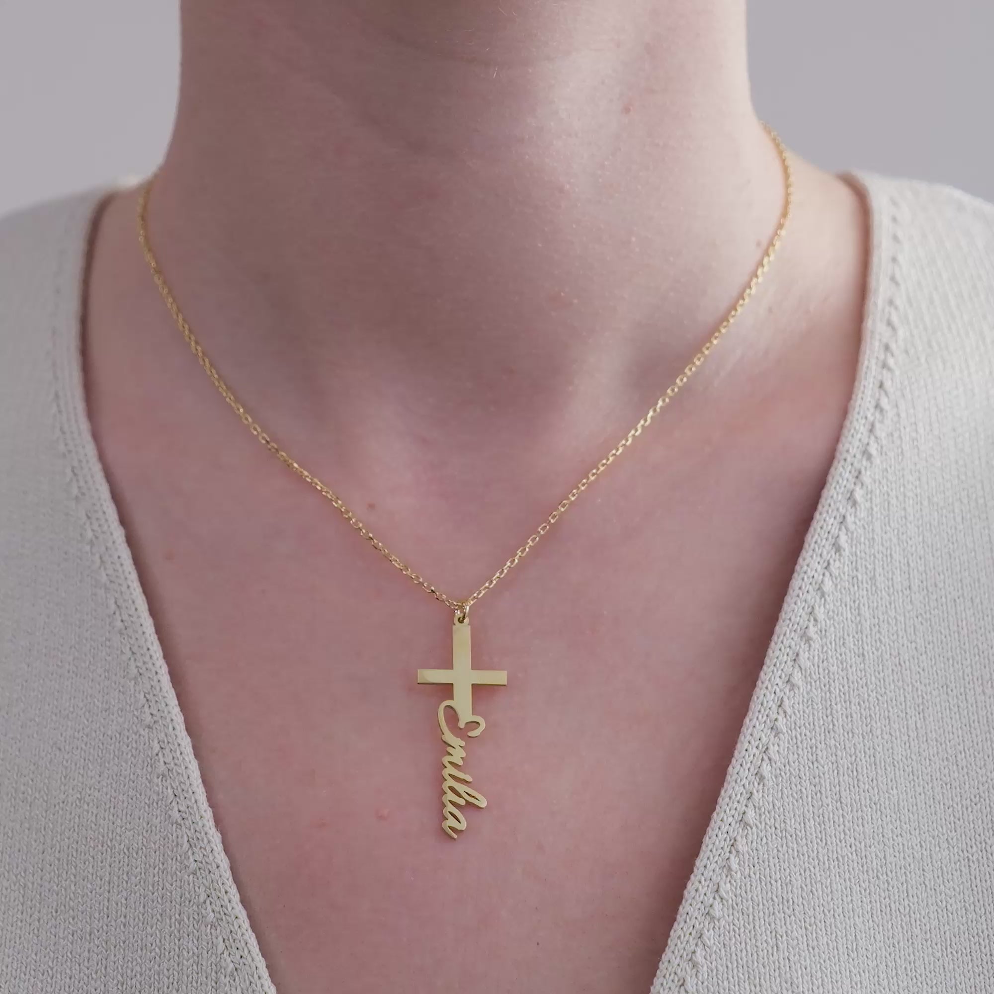 Naamketting - Variant Kruis