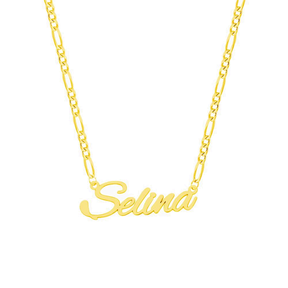 Figaro ketting met naam - variant Selina