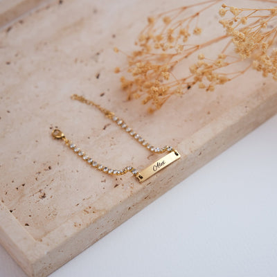 Tennis Armband mit Gravur - OTANTO