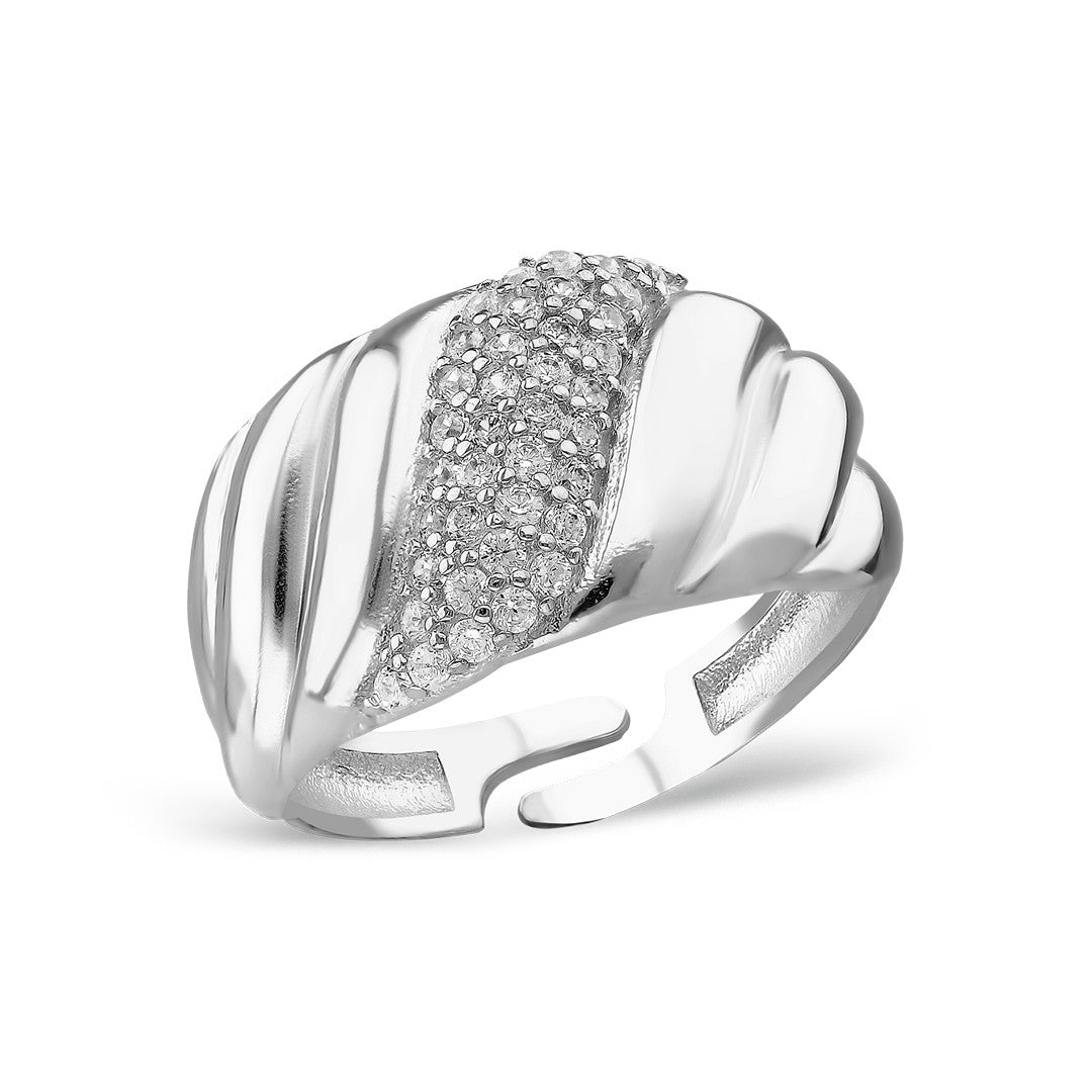 Zirkonia Wave Ring - OTANTO